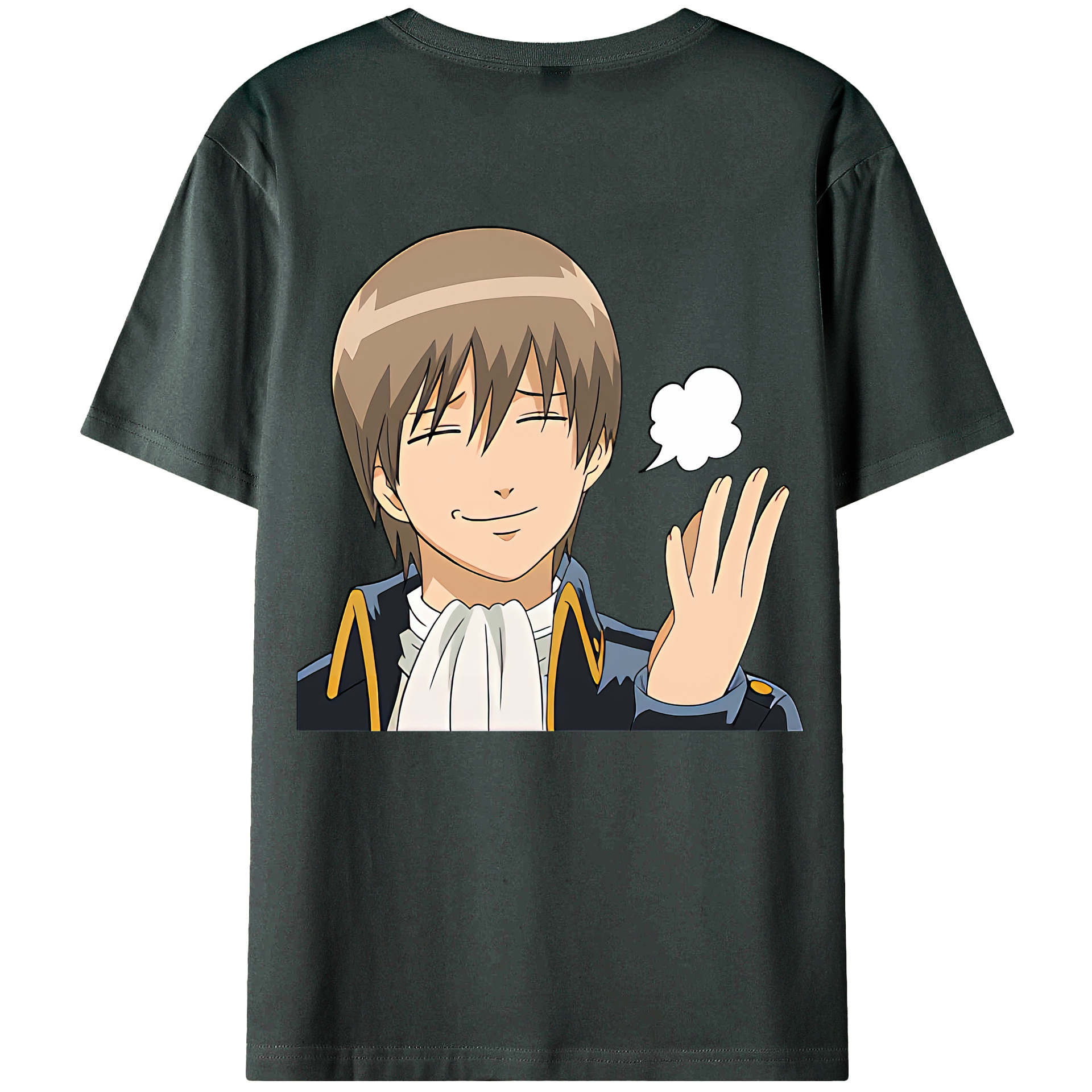 （画像用） ぎんたま 坂田銀時（さかたぎんとき） 神楽 志村新八（しむら しんぱち） GINTAMA Sakata Gintoki Kagura Shimura Shinpachi 綿100％ メンズ半袖Tシャツ（バックプリント） 通気性